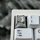 1U Titanium Alloy Artisan Keycaps Precision Pointillism for Mechanical Keyboard -Frieren